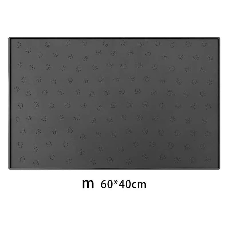 Pet Supplies Silicone Pet Mat Floor Mat Non-slip Waterproof Cat and Dog Feeding Mat Placement Mat Splash-proof Cat Litter Mat