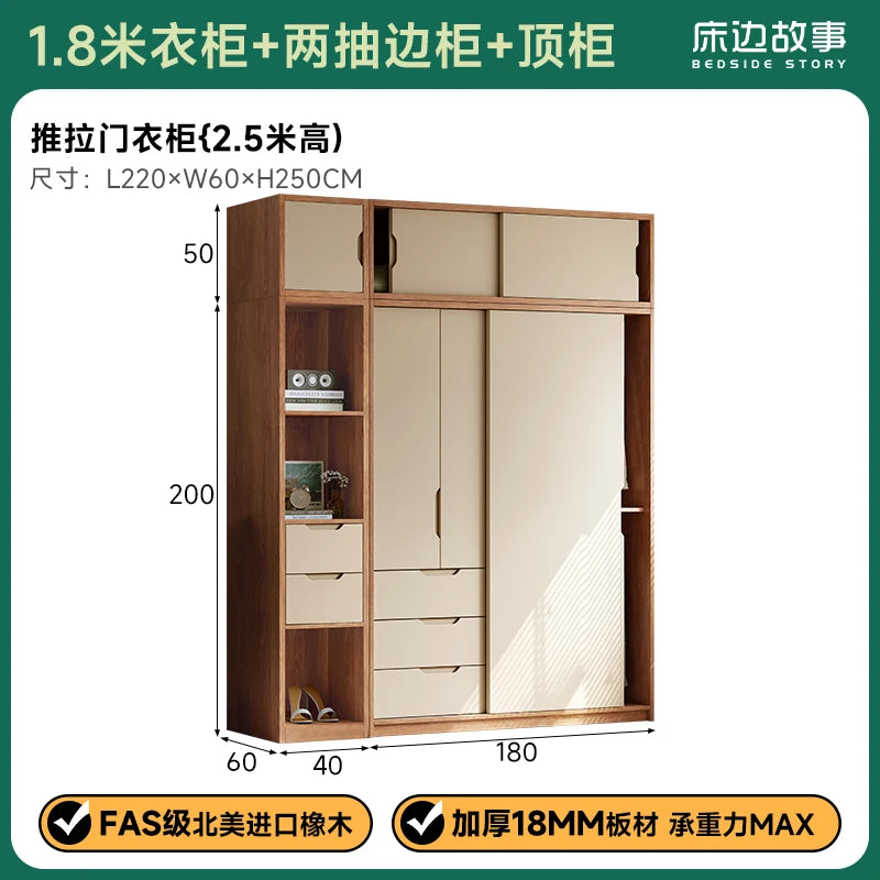 Bedroom Wooden Wardrobe Women Women Storage Organizer Luxury Wardrobe Hotel Shelves Szafa Tekstylna Na Ubrania Furnitures