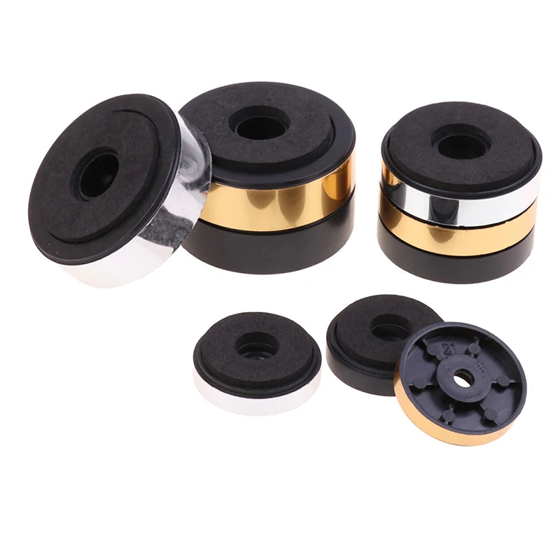 4pcs Speaker Spikes Stand Feets Audio Active Speakers Repair Parts Accessories DIY For Home Theater Sound System