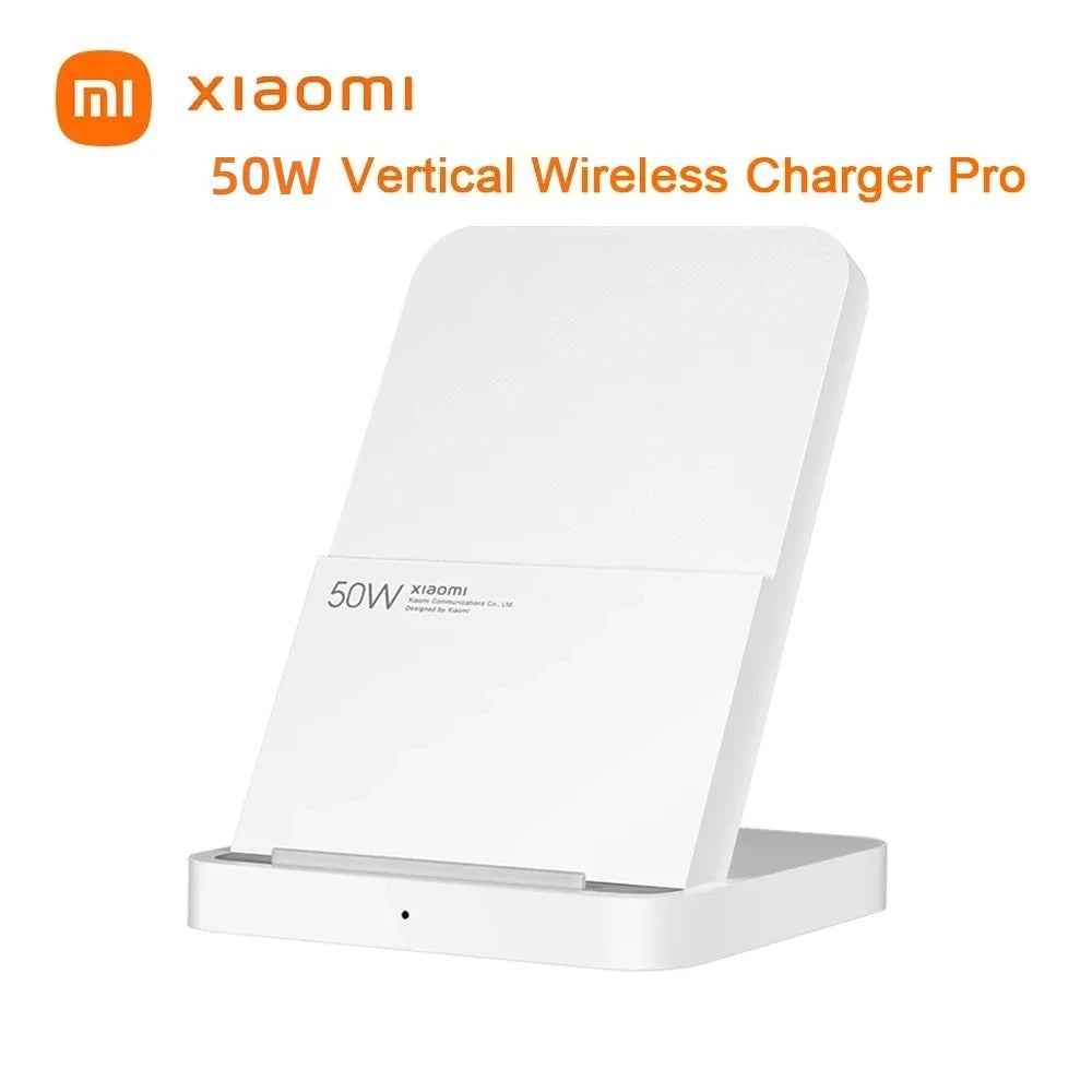 Original Xiaomi 50W Wireless Charger Pro Vertical Air Cooling Fast Charging For Xiaomi 13/12/11/10 Series For iPhone
