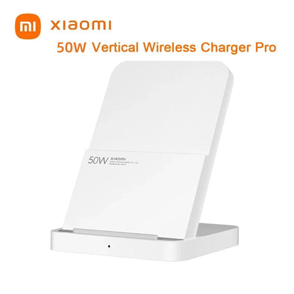 Original Xiaomi 50W Wireless Charger Pro Vertical Air Cooling Fast Charging For Xiaomi 13/12/11/10 Series For iPhone