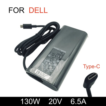 Genuine 130W 20V 6.5A Type-C Laptop Adapter Charger For Dell XPS 15 9500 17 9700 Latitude 5401 5411 5501 DA130PM170