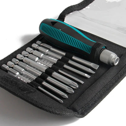 9pcs/set Screwdriver Set Slotted Phillips Screw Driver Magnetic Electrical Home Repair Hand Tool Kit