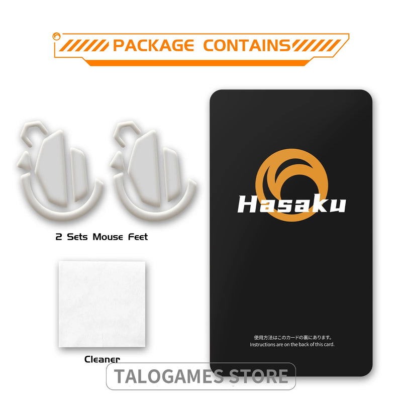 2Sets HASAKU Rounded Curved Edges Gaming Mouse Feet Skates for Logitech G502 Wireless Gaming Mouse Feet Pad Replacement
