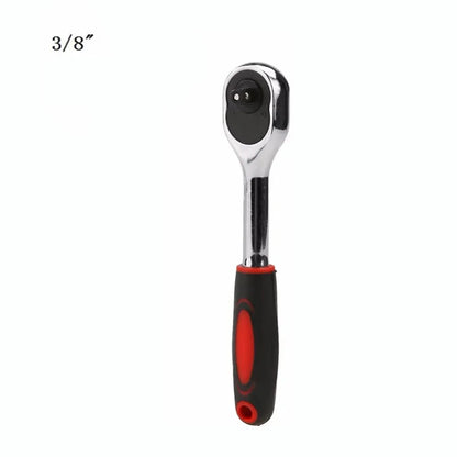 1/4 1/2 3/8 Inch Ratchet Wrench 24 Tooth Drive Ratchet Socket Wrench Tool Multi-funtion DIY Hand Tool Ratchet Handle Wrench