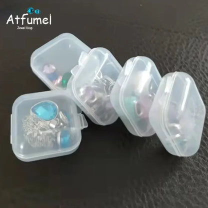 10Pcs Diamond Jewelry Organizer Gems Packaging Box DIY Disamond Ring Jewllery Storage Case 3CM Gemstone Zirconia Gift Box