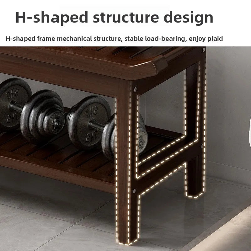 Bathroom stool, bath stool, Nanzhu bath stool, non-slip and waterproof, shoe change stool