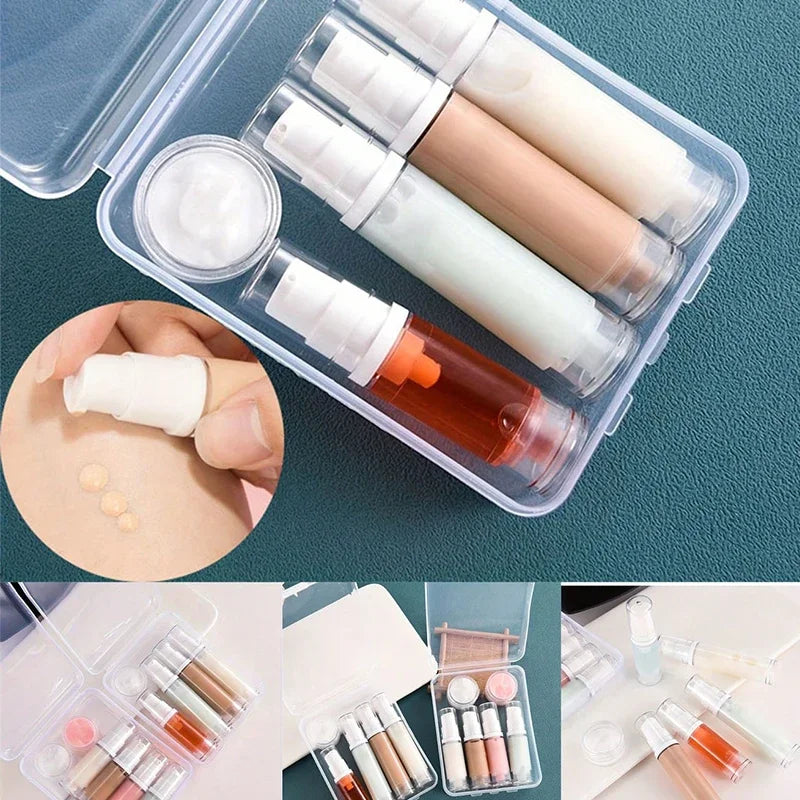 Travel Bottle Set Vacuum Bottle Spray Empty Bottle Water Emulsion Liquid Foundation Bottle Portable Essential Oil Bottle