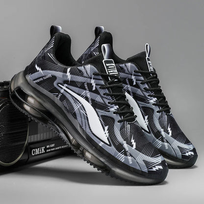 Men's Fashionable Basketball Shoes with Air Cushioning, Comfortable and Non-Slip, Breathable and Shock-Absorbing, Suitable for Men's Outdoor Activities