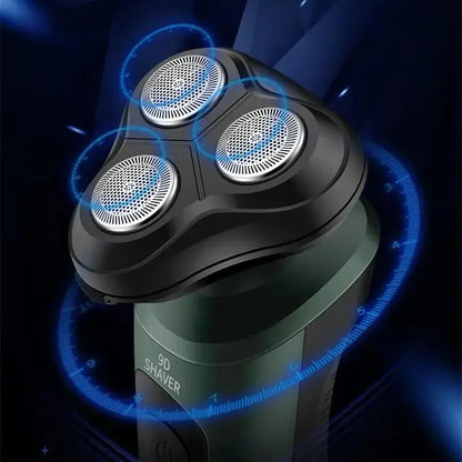 Electric Shavers for Men Waterproof Electric Trimmer Razor Wet &amp Dry Use Rechargeable Battery Rotary Shavers Machine Shaving