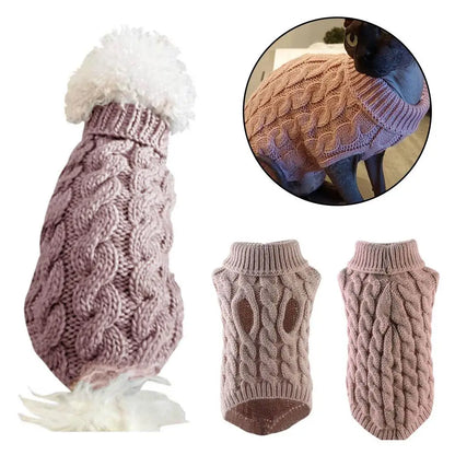 Pet Clothes Sweater Fashion Autumn Winter Warm Dog Sweater Knitted Coat Knitwear for Small Puppy Yorkshire Clothing