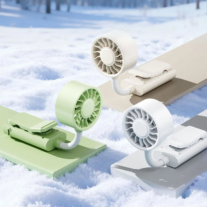 Lenovo Desktop Clip Fan with Long Battery Life Outdoor Hose Clip Mini USB-Charging Fan for Multiple Scenarios