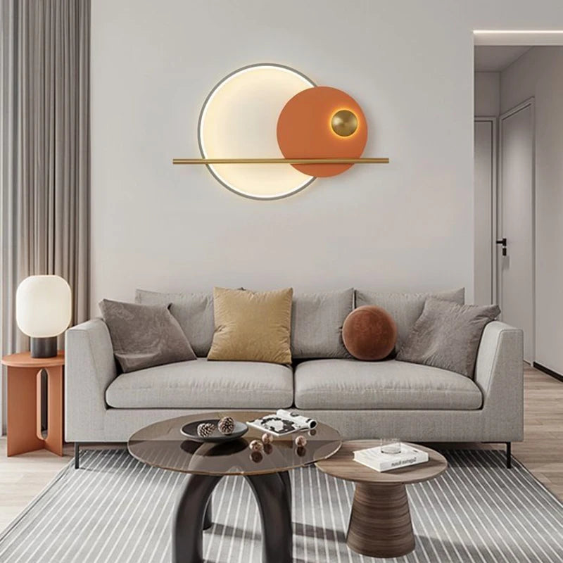 Modern bedroom bedside wall lamp living room sofa TV background wall decorative lamp Scandinavian light luxury designer mural li
