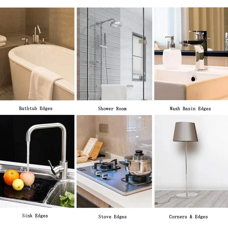 Clear Caulking Waterproof Sealing Tape For Kitchen Sink Bathroom Transparent Seif-Adhesive Gaps Sealing Strip Tape One Sided