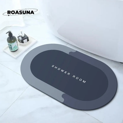 Non-Slip Bathroom Floor Mat,Super Absorbent,Soft, Fast Drying for Shower, Tub, Outdoor & Doormat Use washroom floor mat