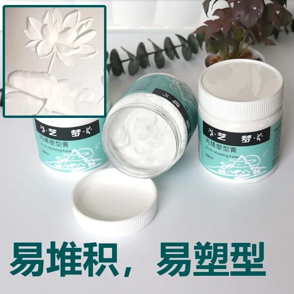 Acrylic Molding Paste Texture Paste Oil Painting Molding Paste Three-dimensional Thickening Fast Drying Sculpture Painting