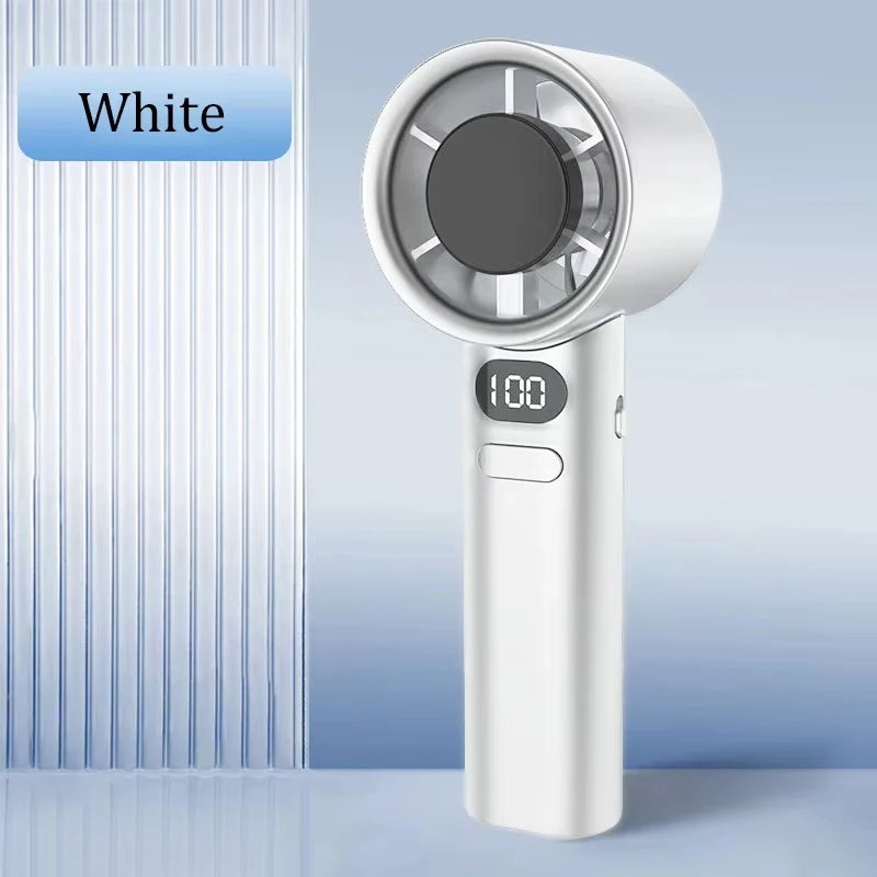 New Handheld Fan 120 Speed Portable Bladeless Desktop Fans Rechargeable Instant Cooling With Ice Mode For Men Women