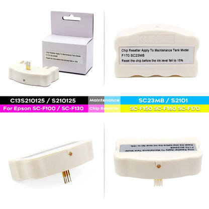 Chip Resetter For Epson SureColor F170 F100 F130 F160 SC-F100 SC-F130 SC-F160 SC-F170 Printer SC23MB Maintenance Tank