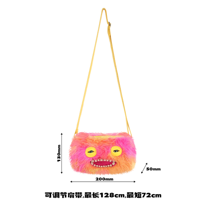 Fugglers Ugly Teeth Monster Bag Crossbody Cute Plush Wallet Plush Bag Fuggs Crossbody Bag with Shoulder Strap Animal Plushies