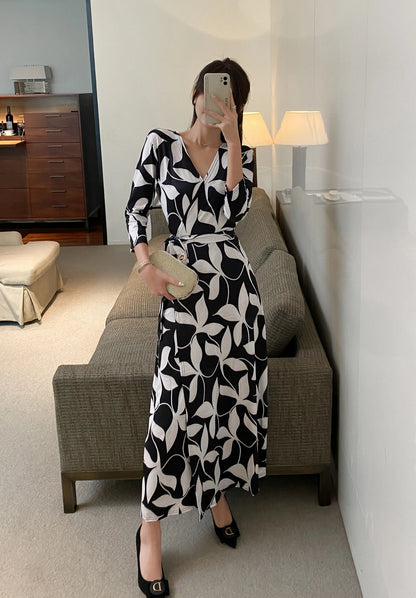 ZAROY Women Wrap Long Dress Summer Sexy V Neck Side Split Party Club Dress Chic Streetwear Elegant Evening Slim Beach Vestidos