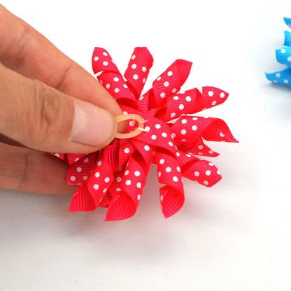 50/100pcs Volume Ribbon Style Dog Bows Pet Dog Hair Bows Small Dog Hair Grooming Products Large Dog Bows Flower Pet Supplies