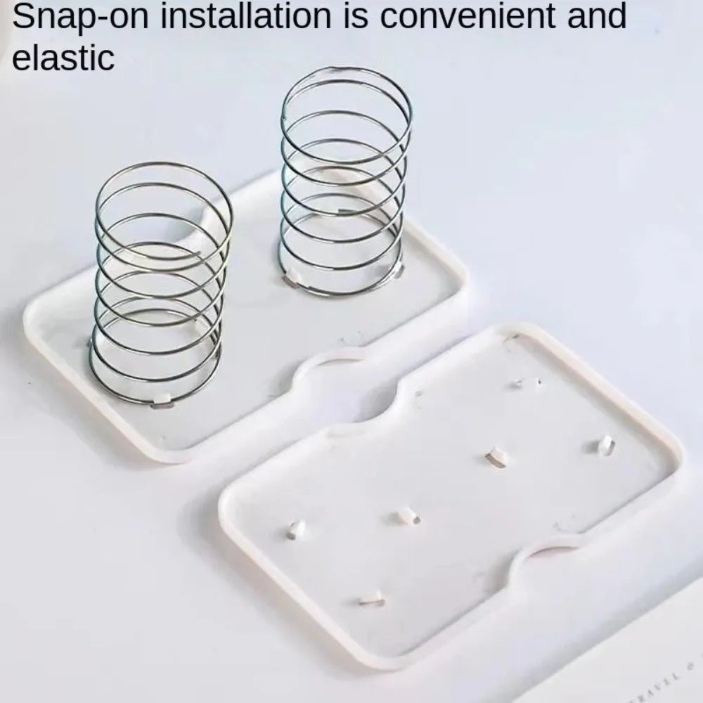 Creative Plastic Paper Towel Spring Pallet Practical High Elasticity Spring Tissue Box Bottom Paper White Double Springs