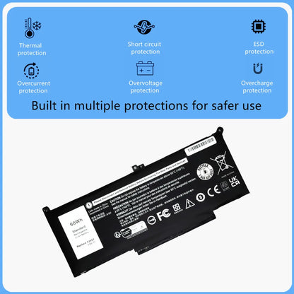 Laptop Battery For Dell Latitude 12 7280 7290 7380 7390 E7380 E7390 E7280 E7290 14 7480 7490 E7480 E7490 F3YGT