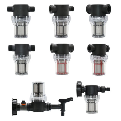 Transparent 60 Mesh Fine Filtration Water Filter With 20mm, 25mm Barbed Agriculture Tools Garden Irrigation Filter 1 Pcs