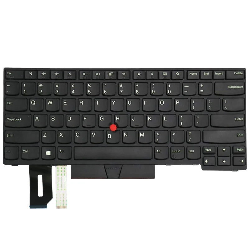 Laptop US Keyboard for Lenovo ThinkPad L380 L390 E490 E495 T490 L490 E480 E485 L480 T480s R480 R490 (No Backlight)