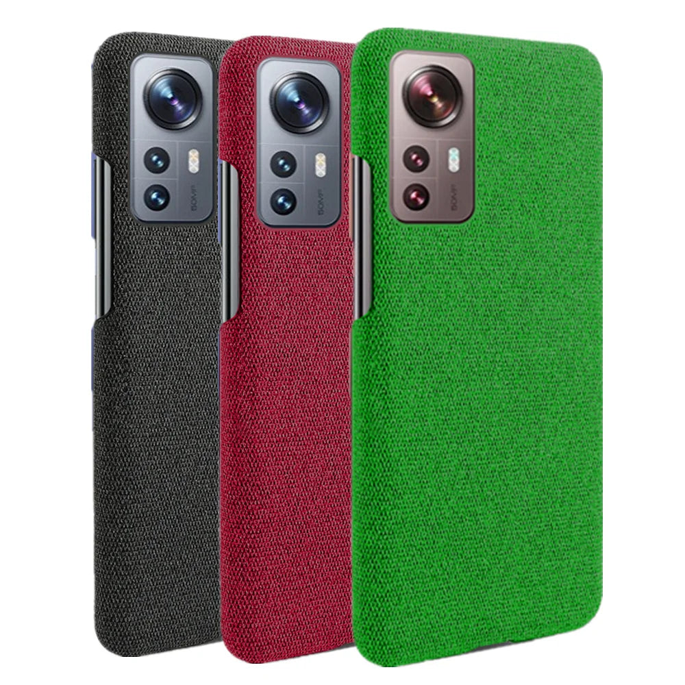 Cloth Case For Xiaomi 12 Pro For Xiaomi 12 Pro Civi Mi 11 10 9 8 Pro Luxury Cloth Texture Case For Mi Max 2 3 Mix 2 2S 3 4 coque