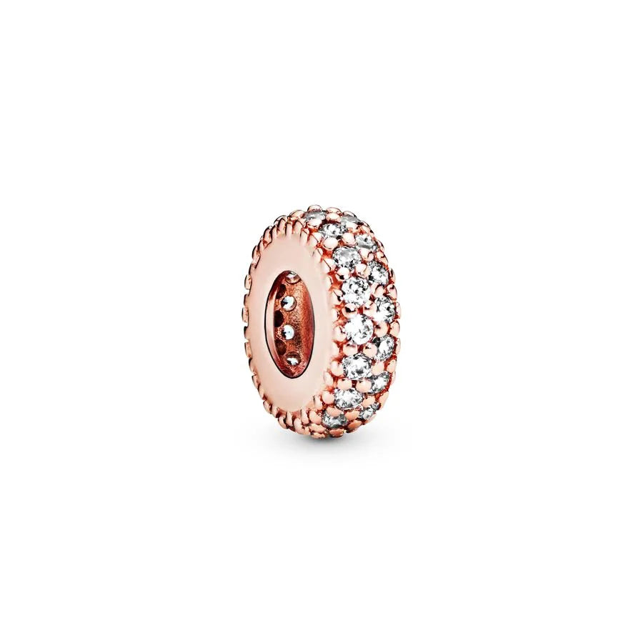 Rose Gold Plated Charms for Bracelet DIY Jewelry Making Heart Flower Strawberry Butterfly Paw Print CZ Pendant Beads Women Gift