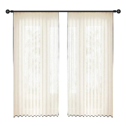 Curtains for Living Dining Room Bedroom French Translucent Opaque  Linen Living Room Balcony Japanese