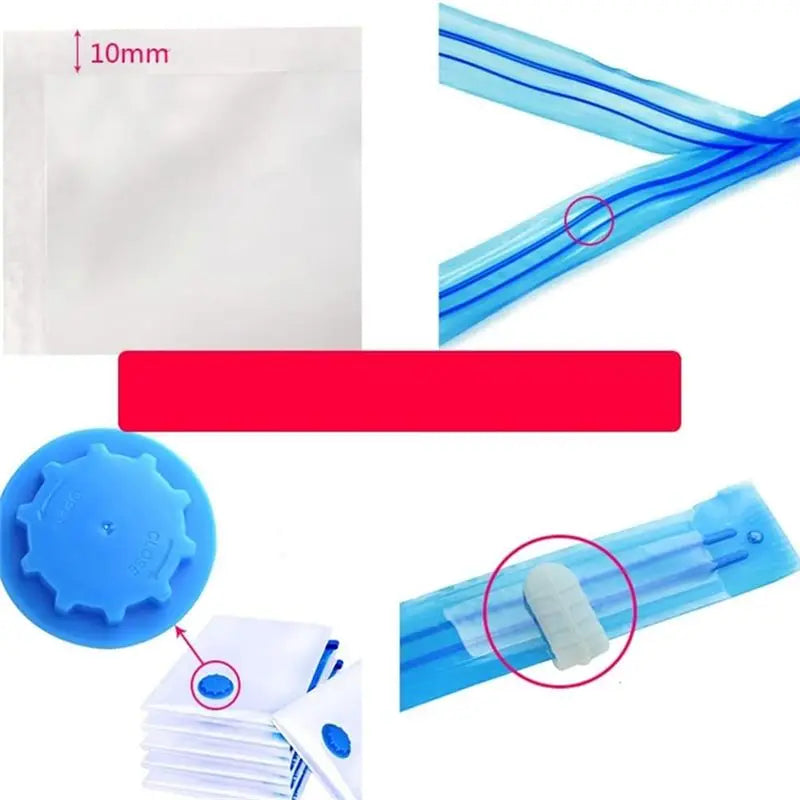 Hot Trend-Vacuum Bags For Clothes - Pack Of 10 40 X 30 Cm Reusable Storage Bags Vacuum Bags With Seal And Space Saving Travel Ba