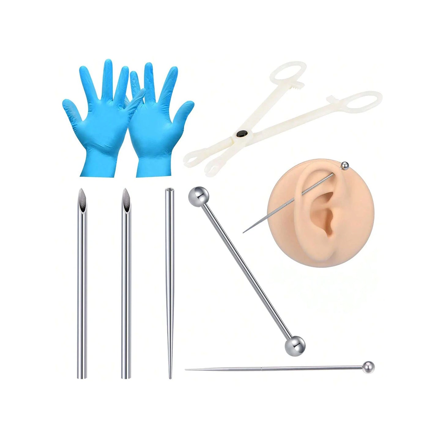 Piercing Kit For All Piercings, Piercing Taper For Belly Button Nose Septum Nipple Tongue Eyebrow Lip Piercing