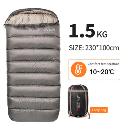 BISINNA Large Camping Sleeping Bag Lightweight 3 Season Loose Widen Bag Long Size for Adult Rest Hiking Fishing