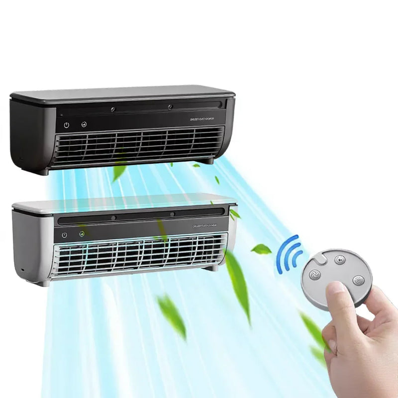 EDON E868 Wall-Mounted Air Cooling Fan 20W Power Quick Cooling Easy To Install Leafless Home Kitchen Air Conditioning Fan