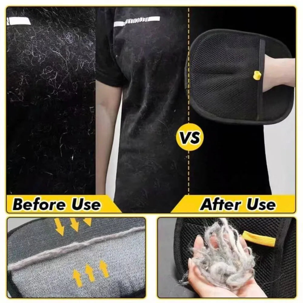 Pet Grooming Gloves Pet Hair Remover Brush Kitten Cleaning Glove Removing Dog Cat Hair From Sofa Carpet Clothes Pet Supplies﻿ ﻿