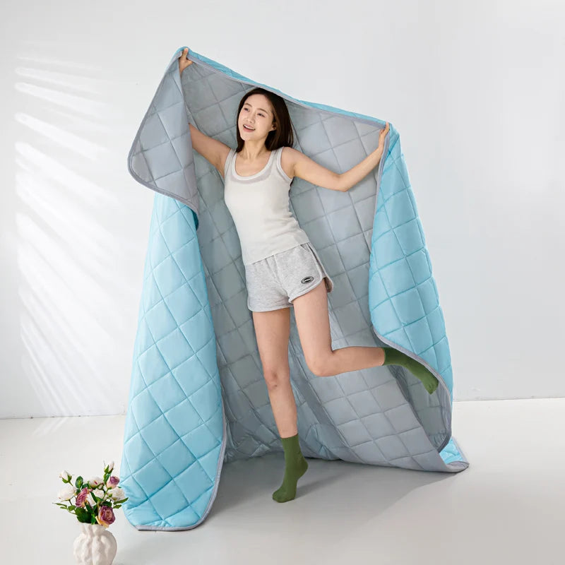 Grade A Breathable Cooling Quilt Thin Cool Comforter Summer Blanket  Soft Airable Air Conditioner Comforter of Lightweight Duvet