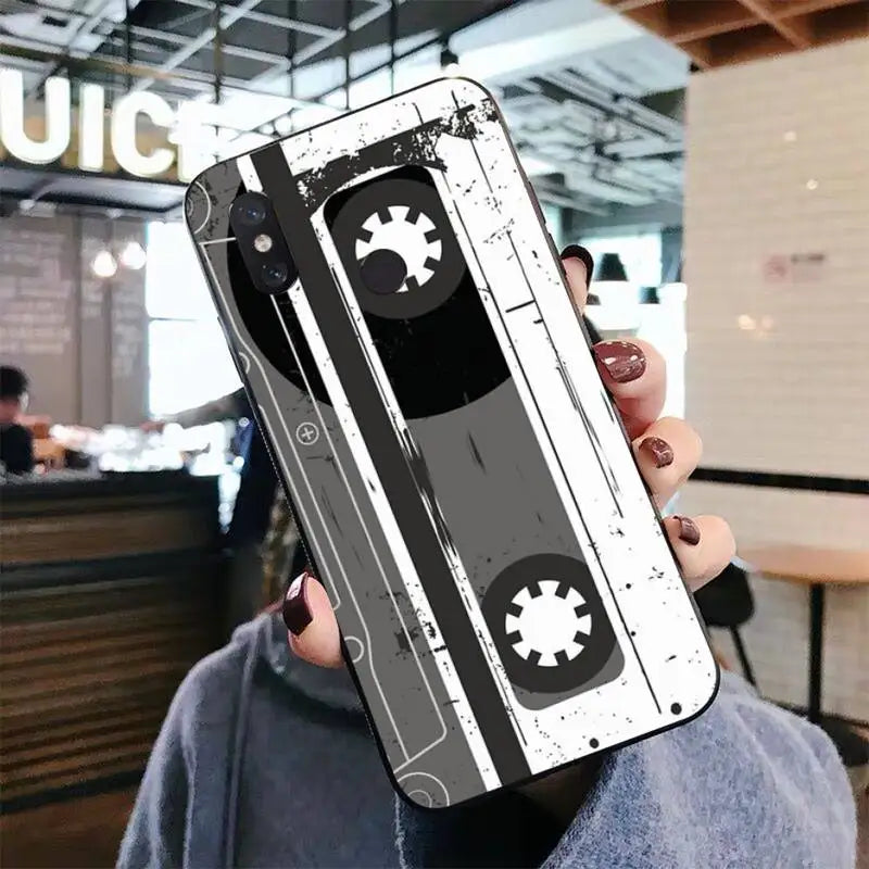 Vintage Cassette Tape Retro Phone Case for Xiaomi mi 5 6 8 9 10 lite pro SE Mix 2s 3 F1 Max2 3