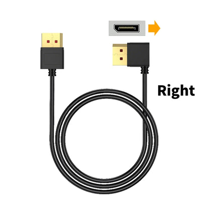 DisplayPort 1.4 Cable 8K@60Hz 4K@240Hz Display Port Cable 90 Degree DP Cord Compatible FreeSync G-Sync HDR for PC Gaming Monitor