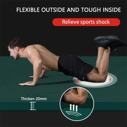 20mm Thick Large NBR Yoga Mat 200x90cm with Strap & Storage Bag, Rollable Pilates Workout Mat