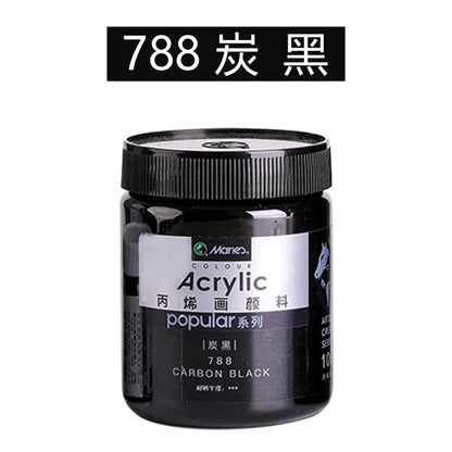 300ml White Acrylic Paints In Large Jars for Wall Painting Without Losing Color Waterproof and Sun Protection Art Supplies