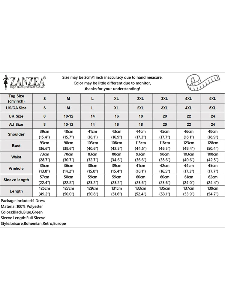 Women's Elegant A-Line Midi Dresses ZANZEA Casual Mock Neck Long Sleeve Button Up Long Dress 2025 Autumn Woman Clothing S-3XL