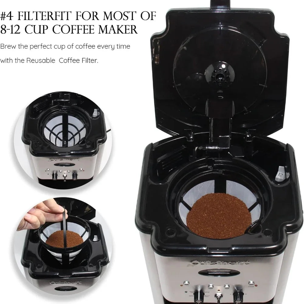 1pcs Reusable Coffee Filter Basket, Cone Coffee Maker Filter Replacement Coffee Filter Compatible with Coffee Accessories