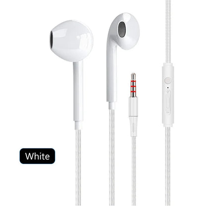 In-ear 3.5mm Wired Headphones Bass Stereo With Built-in Microphone Earphones For Mobile Phone Smartphones Wire Headset