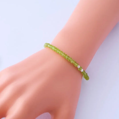 Peridot necklace  peridot beaded necklaceChoker Beaded Necklace，Pearl Beaded Necklace，Natural Peridot Necklace