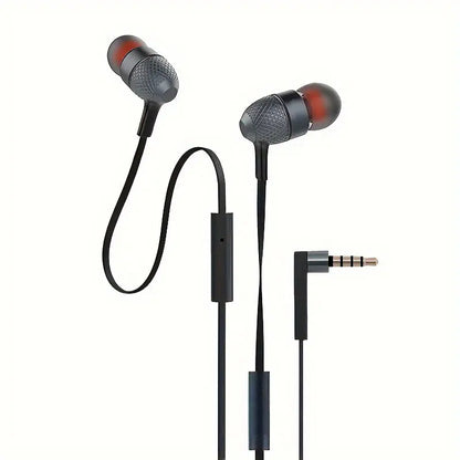 Wired Earphone with Microphone HiFi Music Monitor Bass Headphones Noise Cancelling Headset For Sport Gaming Earbuds