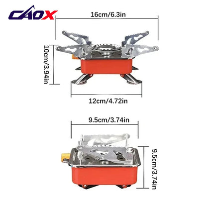 Portable Burner Camping Foldable Windproof Outdoor Gas Tank Stove for Backpacking Camping Hiking Picnic Camping Burner BBQ Grill