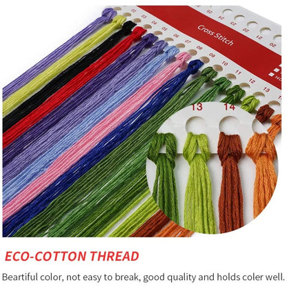 Insect Printed Cross Stitch Full Patterns Embroidery Kits Animal Canvas Needlework With Cotton Threads Sets Home Decor Paintings
