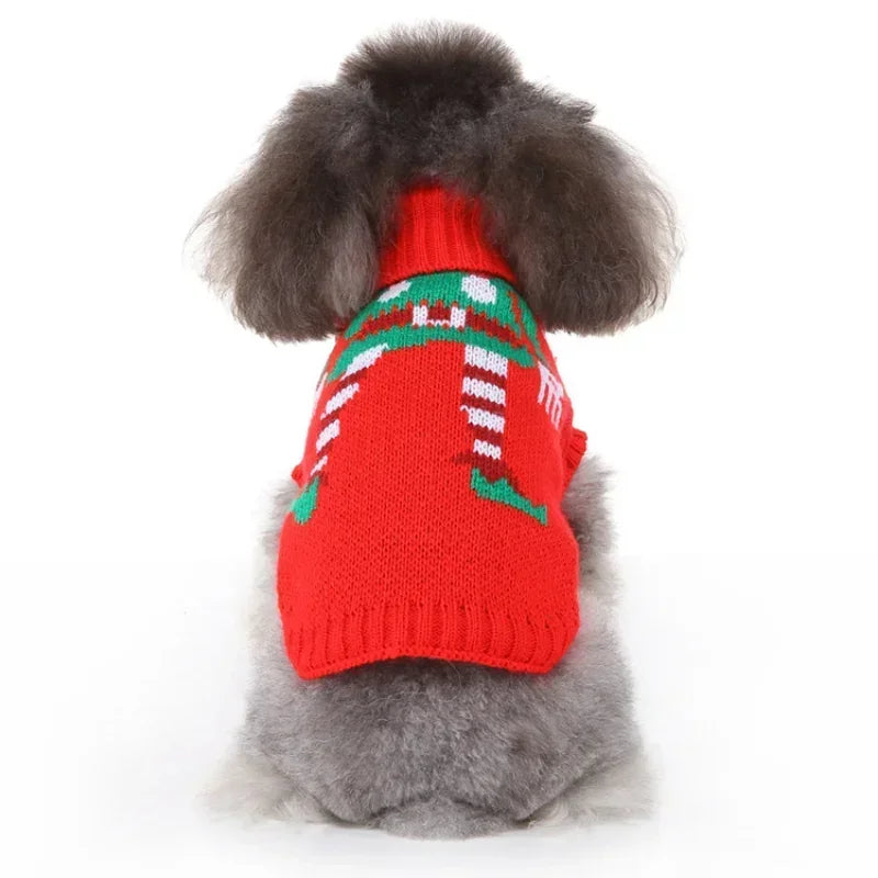Dog Sweater, Pet Hoodie, Skull Coat, Pet Clothing, Elk Christmas Puppy Dog Clothes, Autumn Pet Clothes
